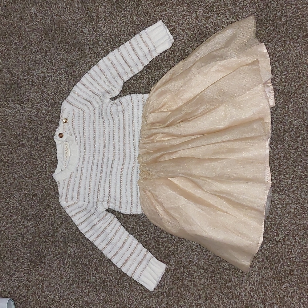 Cream and Gold Cynthia Rowley 2 piece